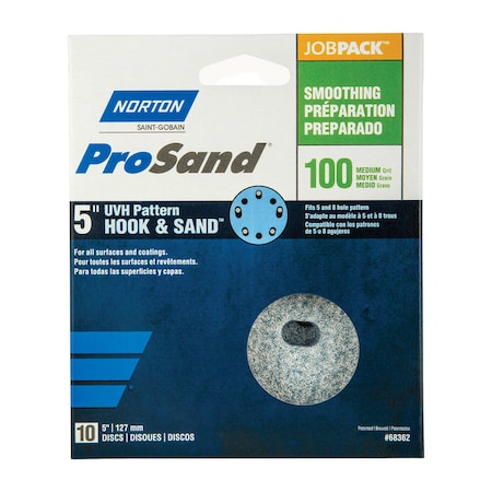 Norton Abrasives 8 Hole, Ceramic Alumina, 100 Grit, Coated Type 07660768362
